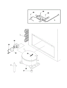 Universal / Multiflex (Frigidaire) Freezer System parts for Frigidaire Freezer CFC07M4AW2 from AppliancePartsPros.com