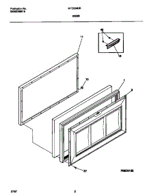 02 - Door parts for Frigidaire Freezer MFC05M3BW4 from AppliancePartsPros.com
