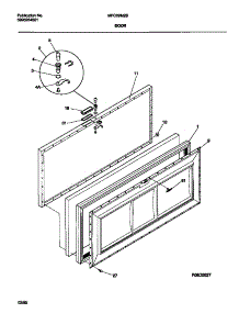02 - Door parts for Frigidaire Freezer MFC09M2BW1 from AppliancePartsPros.com
