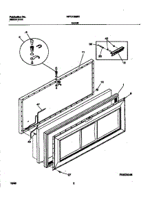 02 - Door parts for Frigidaire Freezer MFC13M6BW3 from AppliancePartsPros.com