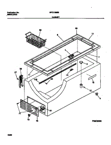 03 - Cabinet parts for Frigidaire Freezer MFC13M6BW3 from AppliancePartsPros.com