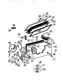 02 - Door, Cabinet, And Unit parts for Frigidaire Freezer MFC13M0BW1 from AppliancePartsPros.com