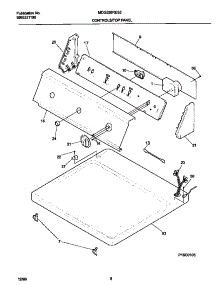 04 - Control Panel parts for Frigidaire Dryer MDG336RES2 from AppliancePartsPros.com