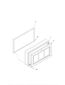 Universal / Multiflex (Frigidaire) Freezer Door parts for Frigidaire Freezer CFC05M0AW2 from AppliancePartsPros.com
