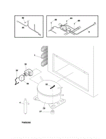 Universal / Multiflex (Frigidaire) Freezer System parts for Frigidaire Freezer CFC07M1AW0 from AppliancePartsPros.com