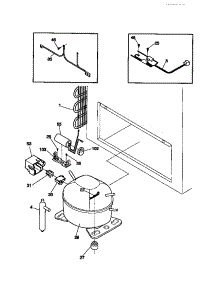 04 - System parts for Frigidaire Freezer MFC09M6BW2 from AppliancePartsPros.com