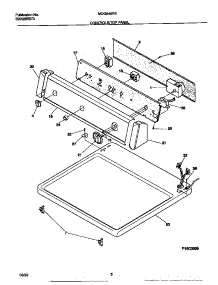 04 - Controls / Top Panel parts for Frigidaire Dryer MDG546RES0 from AppliancePartsPros.com