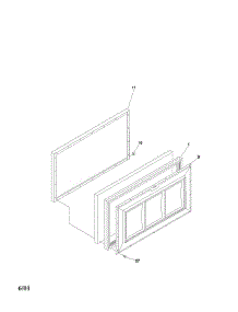 Universal / Multiflex (Frigidaire) Freezer Door parts for Frigidaire Freezer CFC05M0AW0 from AppliancePartsPros.com