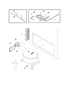 Universal / Multiflex (Frigidaire) Freezer System parts for Frigidaire Freezer CFC05M0AW0 from AppliancePartsPros.com