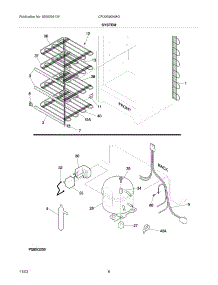 07 - System parts for Frigidaire Freezer CFU09M2AW3 from AppliancePartsPros.com