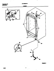 03 - Cabinet parts for Frigidaire Freezer CFU09M2HW1 from AppliancePartsPros.com