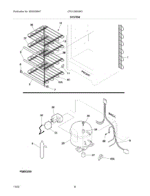 07 - System parts for Frigidaire Freezer CFU12M2AW0 from AppliancePartsPros.com