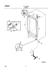05 - Cabinet parts for Frigidaire Freezer CFU14M2AW2 from AppliancePartsPros.com