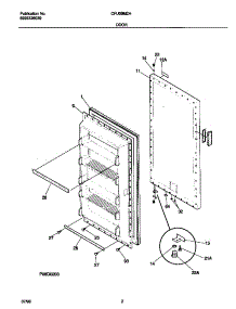 02 - Door parts for Frigidaire Freezer CFU09M2HW2 from AppliancePartsPros.com
