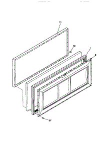 02 - Door parts for Frigidaire Freezer MFC05M0BW1 from AppliancePartsPros.com