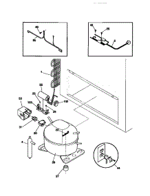 04 - System parts for Frigidaire Freezer MFC05M0BW1 from AppliancePartsPros.com