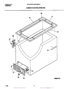 03 - Cabinet / Control / Shelves parts for Frigidaire Freezer MFC09M1BW3 from AppliancePartsPros.com