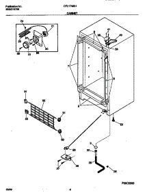03 - Cabinet parts for Frigidaire Freezer CFU17M3HW0 from AppliancePartsPros.com