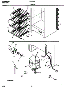 04 - System parts for Frigidaire Freezer CFU17M3HW0 from AppliancePartsPros.com