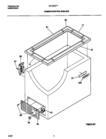 03 - Cabinet / Control / Shelves parts for Frigidaire Freezer MFC05M1FW1 from AppliancePartsPros.com