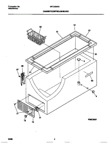 03 - Cabinet / Control / Shelves parts for Frigidaire Freezer MFC05M3BW1 from AppliancePartsPros.com