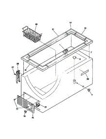 03 - Cabinet / Control / Shelves parts for Frigidaire Freezer MFC09M3BW2 from AppliancePartsPros.com