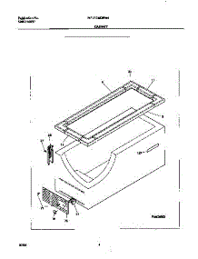 03 - Cabinet parts for Frigidaire Freezer MFC13M0BW4 from AppliancePartsPros.com