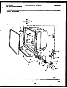 05 - Tub And Frame Parts parts for Frigidaire Dishwasher MDB212RBS0 from AppliancePartsPros.com