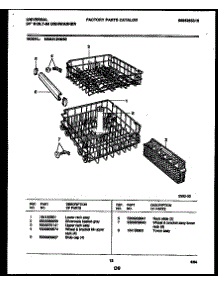 08 - Racks And Trays parts for Frigidaire Dishwasher MDB212RBS0 from AppliancePartsPros.com