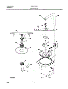 09 - Motor & Pump parts for White Westinghouse Dishwasher MDB421RHS3 from AppliancePartsPros.com