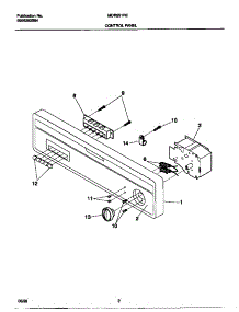 02 - Control Panel parts for Frigidaire Dishwasher MDR251RER0 from AppliancePartsPros.com