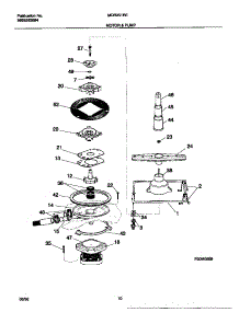 06 - Motor & Pump parts for Frigidaire Dishwasher MDR251RER0 from AppliancePartsPros.com
