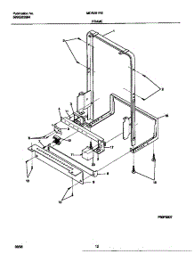 07 - Frame parts for Frigidaire Dishwasher MDR251RER0 from AppliancePartsPros.com