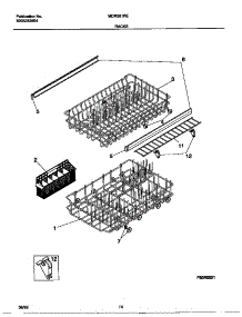 08 - Racks parts for Frigidaire Dishwasher MDR251RER0 from AppliancePartsPros.com