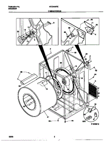 02 - Cabinet / Drum parts for Frigidaire Dryer MDE436RED0 from AppliancePartsPros.com