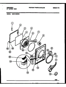 03 - Door Parts parts for Frigidaire Dryer MDG116RBW0 from AppliancePartsPros.com