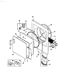 03 - Front Panel / Lint Filter parts for Frigidaire Dryer MDE436RBD1 from AppliancePartsPros.com