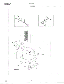 06 - System parts for Frigidaire Freezer CFC13M6HW1 from AppliancePartsPros.com