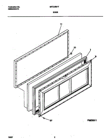 02 - Door parts for Frigidaire Freezer MFC05M1FW0 from AppliancePartsPros.com