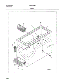 05 - Cabinet parts for Frigidaire Freezer CFC13M5AW0 from AppliancePartsPros.com