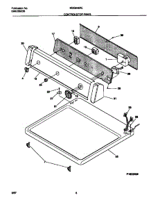 04 - Controls / Top Panel parts for Frigidaire Dryer MDG546RES1 from AppliancePartsPros.com