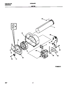 05 - Motor parts for Frigidaire Dryer MDG546RES1 from AppliancePartsPros.com