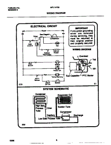 05 - Wiring Diagram parts for Frigidaire Freezer MFU14F3BW4 from AppliancePartsPros.com