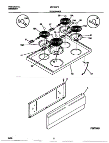 04 - Top / Drawer parts for Frigidaire Range MEF300PBWC from AppliancePartsPros.com