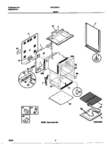 03 - Body parts for Frigidaire Range MEF300PXWB from AppliancePartsPros.com