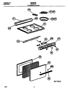 02 - Top / Manifold / Door parts for Frigidaire Range MEF203PBWB from AppliancePartsPros.com