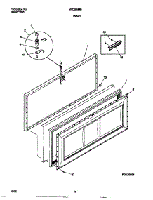 02 - Door parts for Frigidaire Freezer MFC20M4BW5 from AppliancePartsPros.com