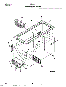 03 - Cabinet / Control / Shelves parts for Frigidaire Freezer MFC20M4BW5 from AppliancePartsPros.com