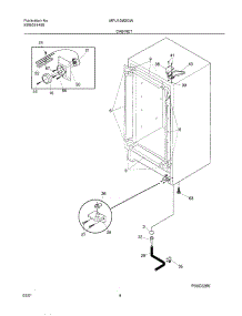 05 - Cabinet parts for Frigidaire Freezer MFU12M2GW2 from AppliancePartsPros.com