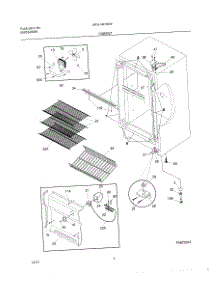 05 - Cabinet parts for Frigidaire Freezer MFU14F3GW9 from AppliancePartsPros.com